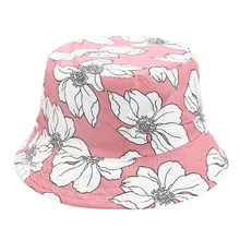 Для женщин Боб Кепки, стиль хип-хоп, для улицы, Платья с цветочным принтом; летняя спортивная женская обувь; пляжные кепки для защиты от солнца ведра рыболовства шлема модные Повседневное шляпа#8