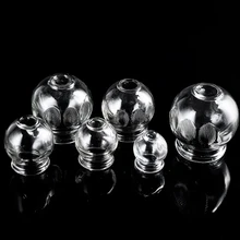 6 размеров 4 шт./компл. стеклянные банки пожарная чашка китайский массаж на присоске тела терапия медицинский утолщение стекла вакуумная банка