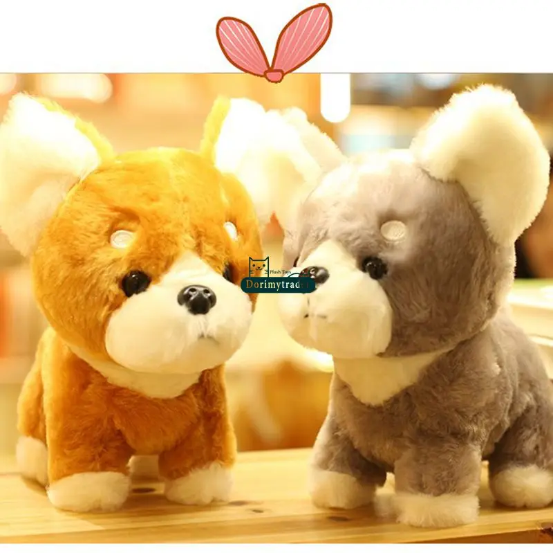 Dorimytrader New Pop Animal Shiba Inu Plush Toy Big 45cm Stuffed Simulated Akita Dogs Doll Pillow Present for Kids DY61719 (18)
