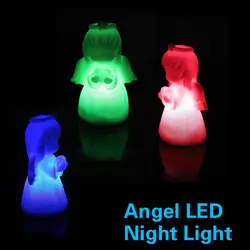 Новые Романтический красочные светодиодный злодей огни Angel Night Light Главная Спальня магазин