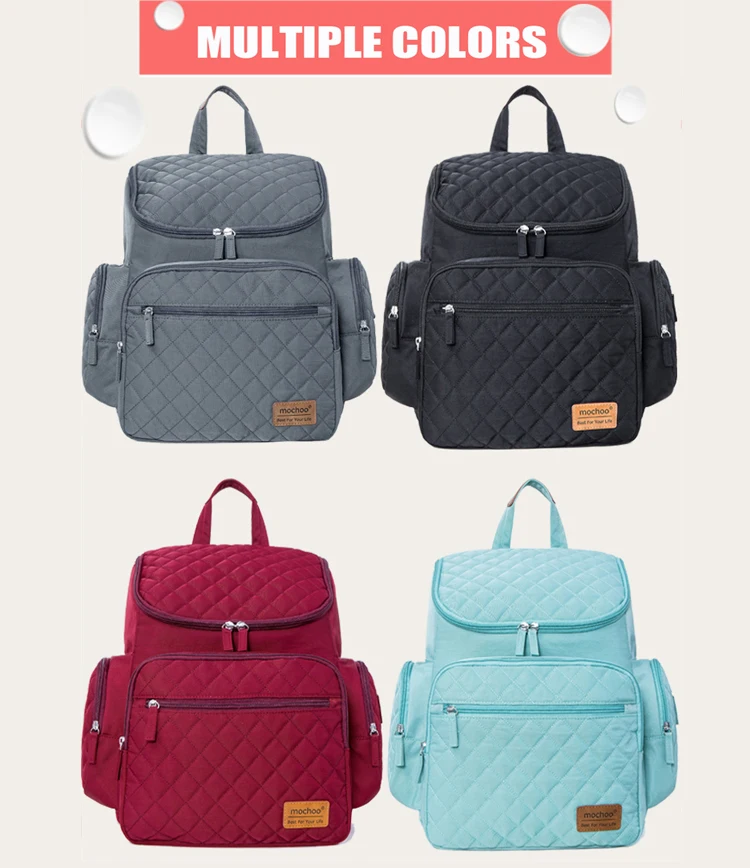MOCHOO сумка для подгузников, модная сумка для мам, сумка для подгузников для беременных, брендовый Детский рюкзак для путешествий, органайзер для подгузников, сумка для кормления, для детской коляски