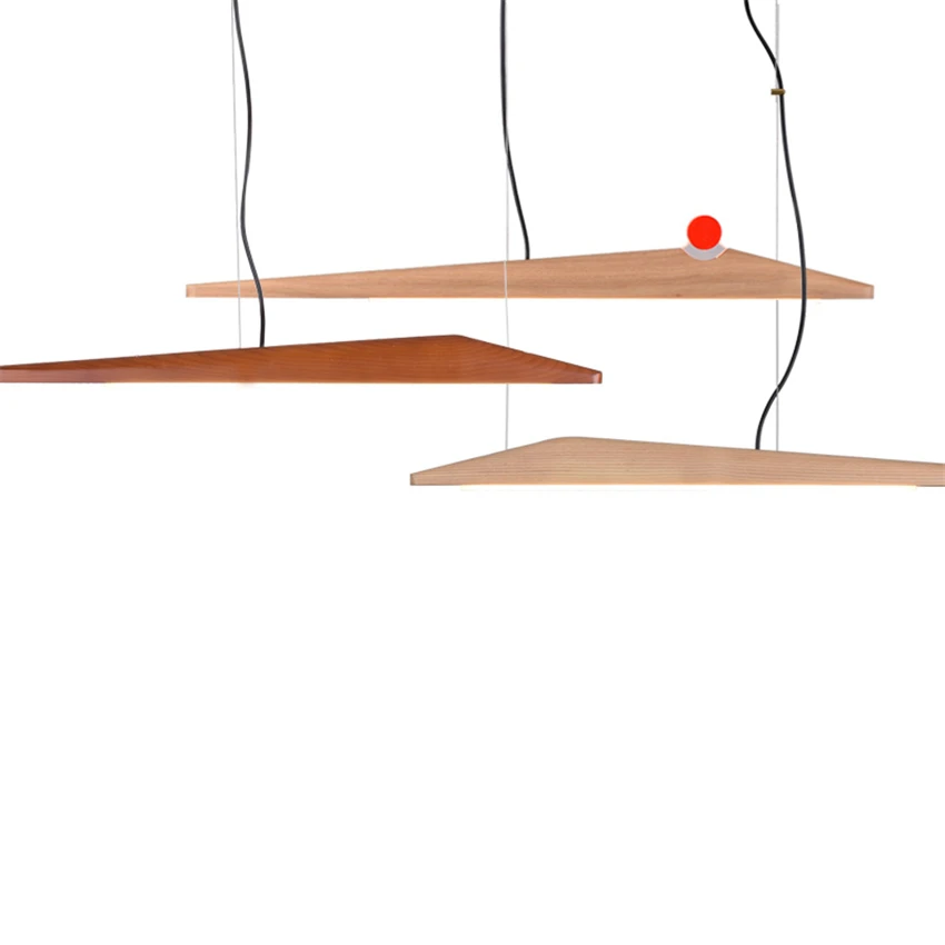 Lámparas colgantes de maciza Led de ceniza estadounidense Muyaki, lámparas colgantes para dormitorio, sala de estudio, restaurante, iluminación, lámpara colgante|Luces colgantes| - AliExpress