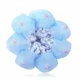 Blue Однотонные детские танцевальные шарики для волос, большие аксессуары для волос, инструменты - Цвет: Blue