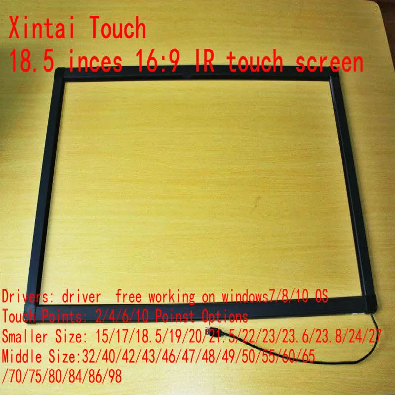 18,5 "2 body IR dotyková obrazovka / IR dotykový panel pro dotykový stůl, kiosek atd