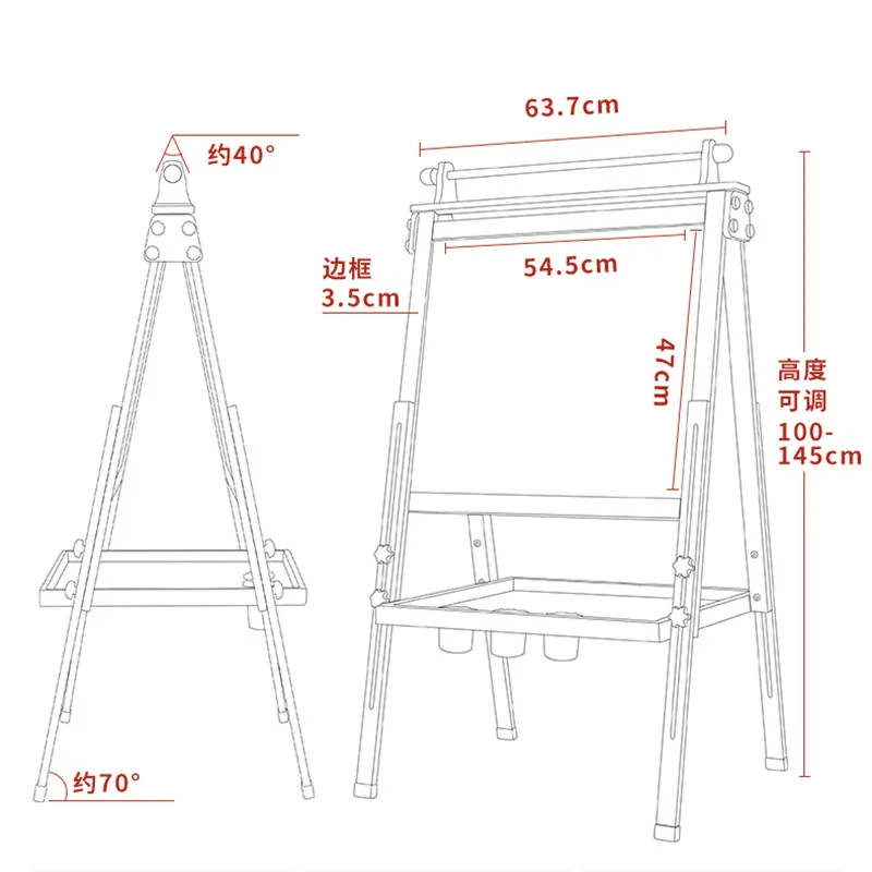  Chilren paiting board magnetic drawing board home teaching blackboard bracket household children gr - 33025942305