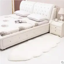 Настраиваемый коврик в форме облака накидка из овчины для стула, мягкий спальный искусственный коврик, коврик для сиденья, гладкая кожа, мех, ковры моющиеся коврики