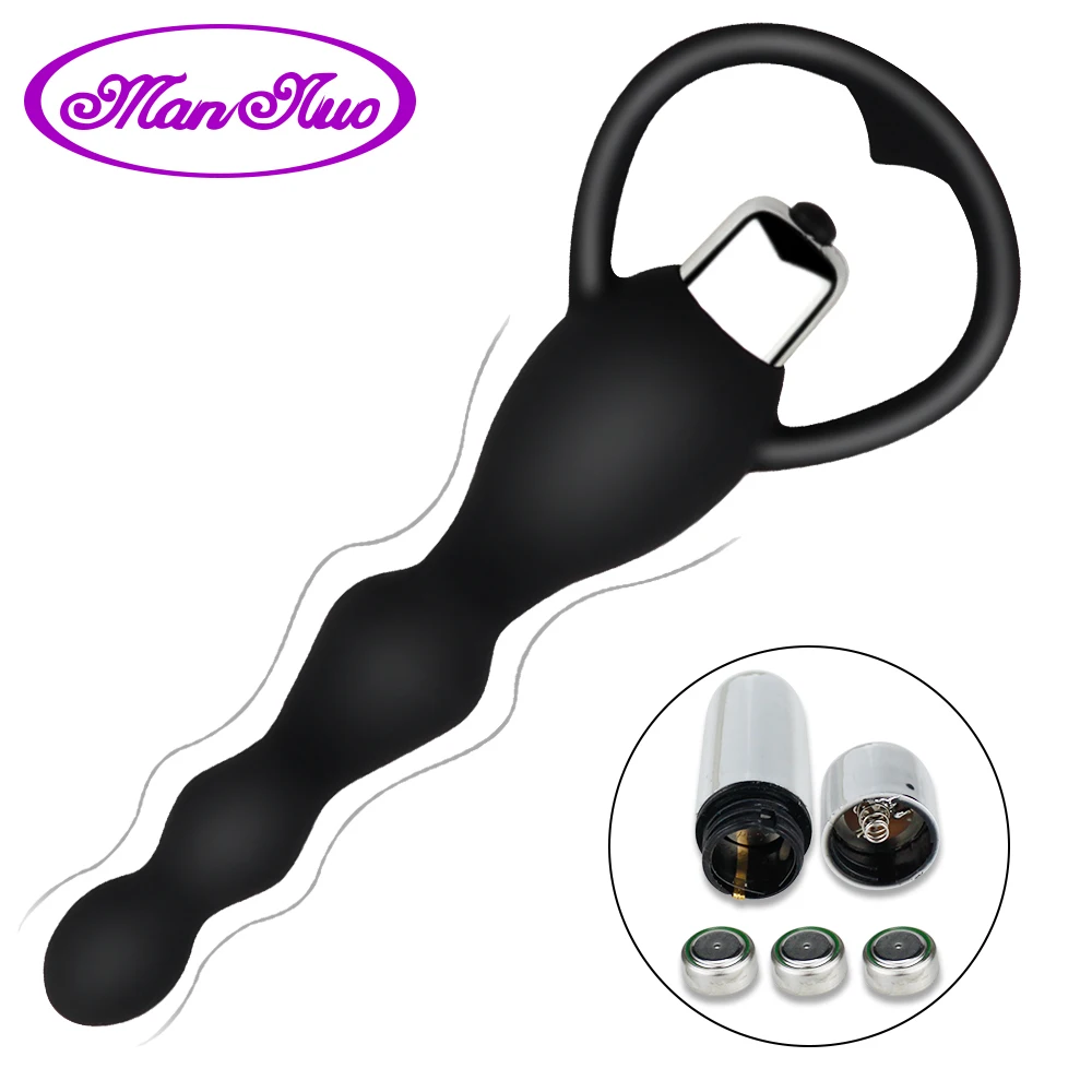 Man nuo Anal Plug Vibrator Sex Toys for Couples Long Anal Plugs Beaded Dildo Erotic Toys