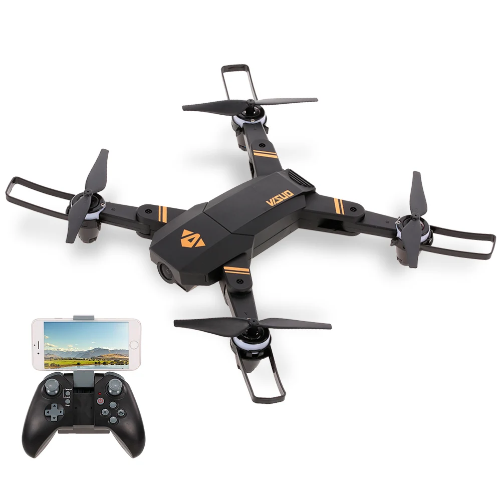 

VISUO XS809 mini Drone 480P Camera Drone FPV Selfie Drone Altitude Hold Wifi Foldable Quadcopter RC Helicopter