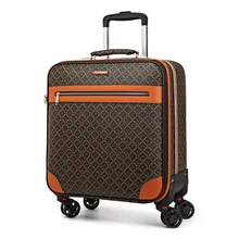 Новинка, винтажный коричневый чемодан на колёсиках, женская сумка для переноски, чемодан для путешествий, мужской Спиннер, брендовые чемоданы на колесиках