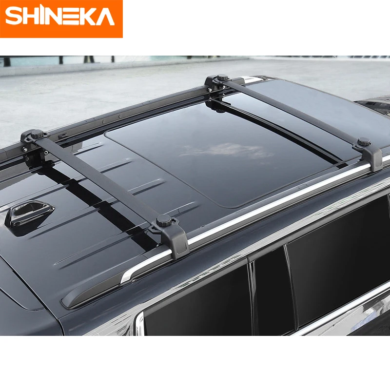 SHINEKA أرفف لسقف السيارة ل جيب باتريوت 2011-2016 سقف الأمتعة قوس حامل سقفي القضبان القضبان عبر القضبان ل جيب باتريوت 2014