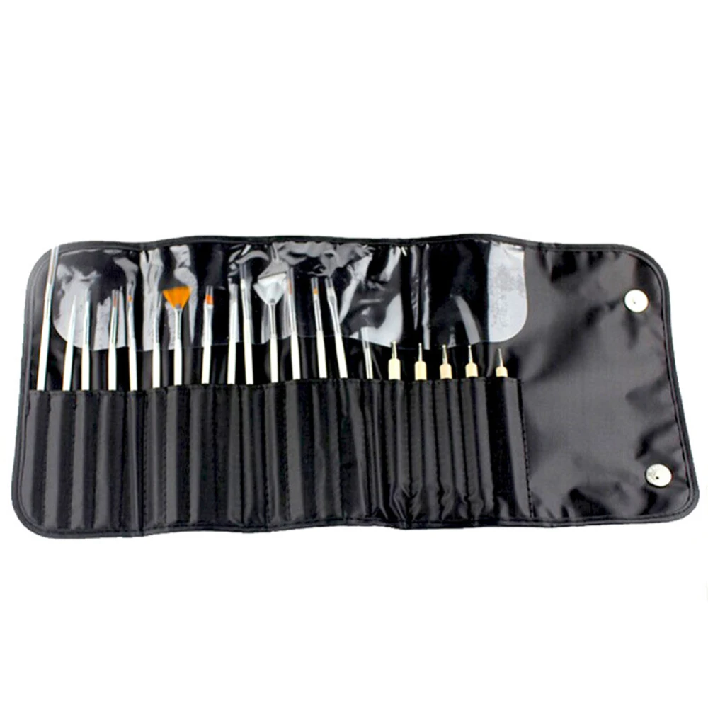 

20pcs Nail Art Brush Kit UV Gel Polish Painting Drawing Brushes Pen Nail Dotting Manicure Clean Brush Tools