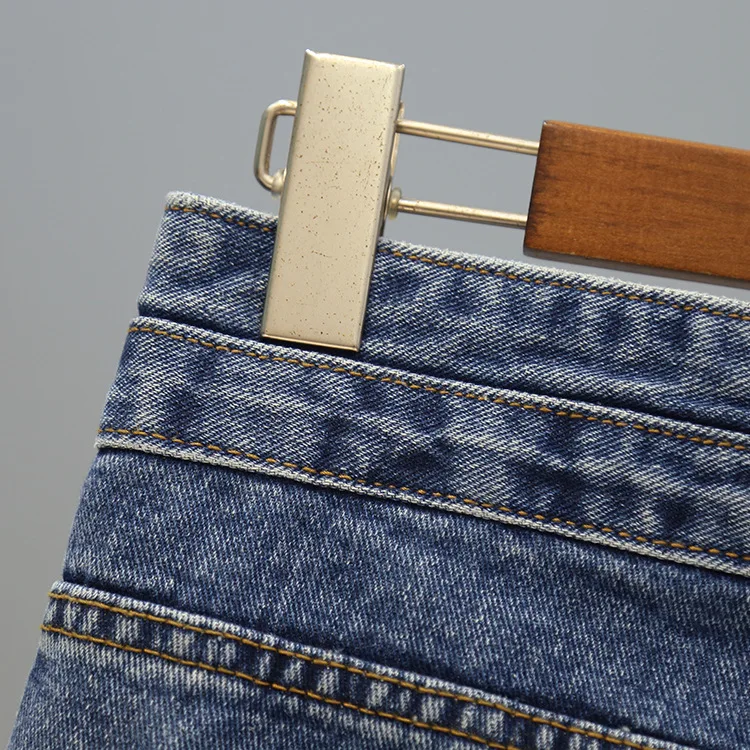 Брюки палаццо Новые плоские Специальное предложение Pantalon Mujer старомодные тонкие джинсы с высокой талией для женщин