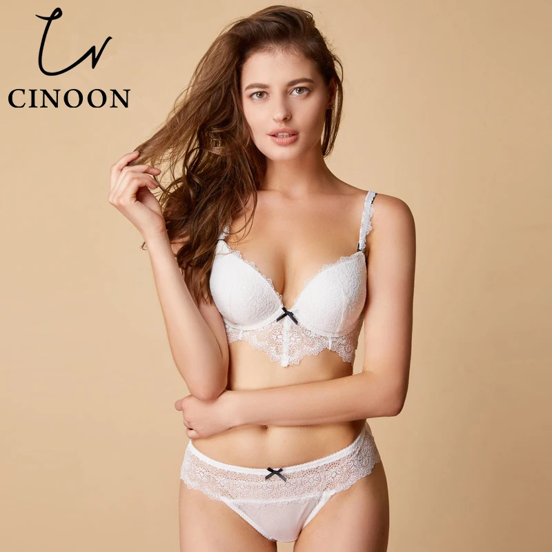 CINOON fashion bra sets sexy push up solid color Underwear Comfortable Brassiere Adjustable Deep V Lingerie set vs bralette set CINOON fashion bra sets sexy push up solid color Underwear Comfortable Brassiere Adjustable Deep V Lingerie set vs bralette set