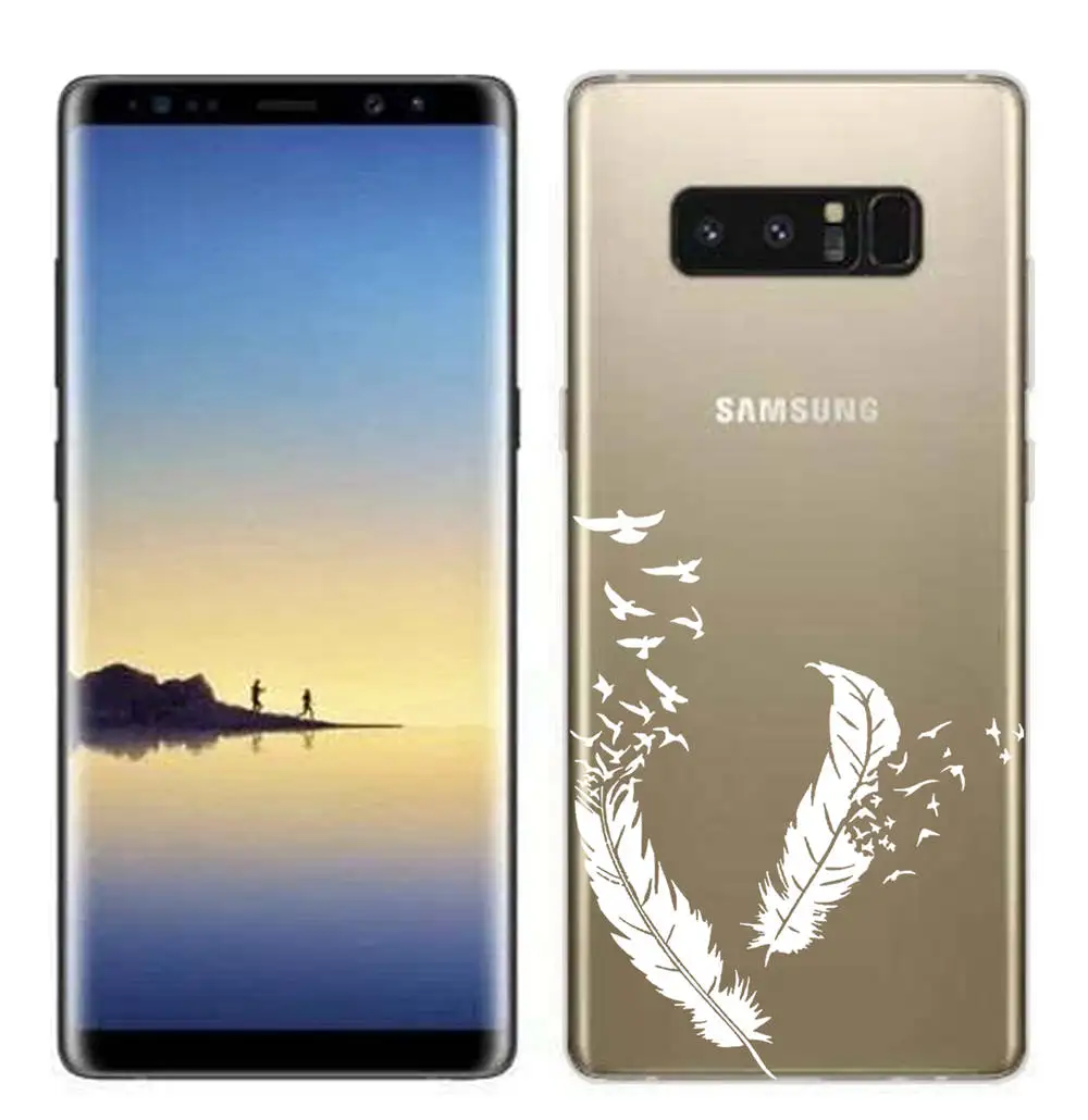 Clear Silicone Fundas for Samsung Galaxy S8 S9 S8 Plus S9 Plus Soft TPU Cover for Samsung Note 3 4 5 7 8 9 Case Protective Shell (9)