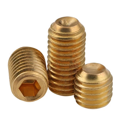 30pcs M3 brass allen concave end set screws grubs inner hexagon socket