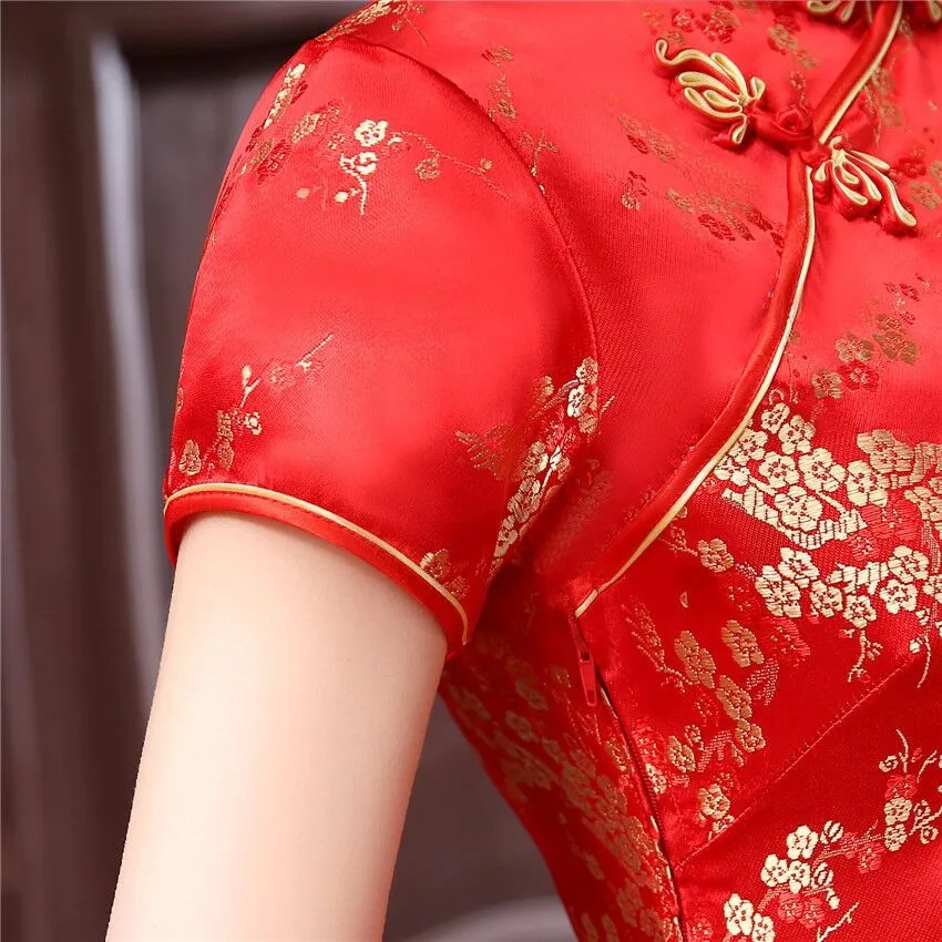 Традиционное китайское стильное платье женское s m ini Cheongsam элегантное тонкое Qipao одежда размера плюс S m L XL XXL XXXL 4XL 5XL 6XL J3095