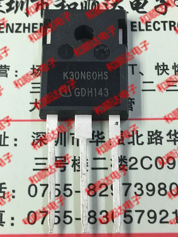 

10 pieces/lot K30N60HS IKW30N60HS TO-247