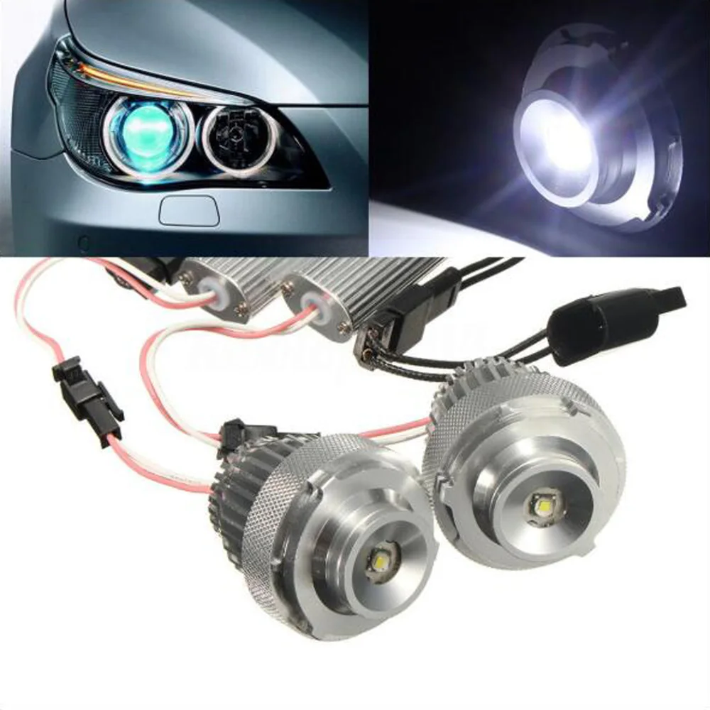 

2Pcs Angel Eyes For BMW E60 E61 LED Light 3 Series 5 Series Decoding No Alarm Super Bright High Power Angel Eyes