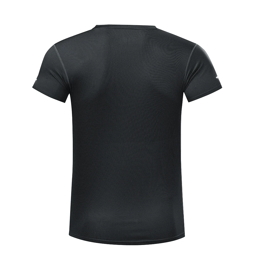 Летние мужские футболки для бега, Спортивная футболка с коротким рукавом, быстросохнущие спортивные топы для фитнеса, бодибилдинг, тренировка