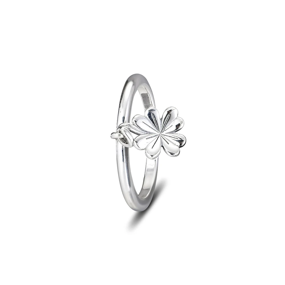 

Hanging Clover Rings 100% 925 Sterling-Silver-Jewelry Free Shipping