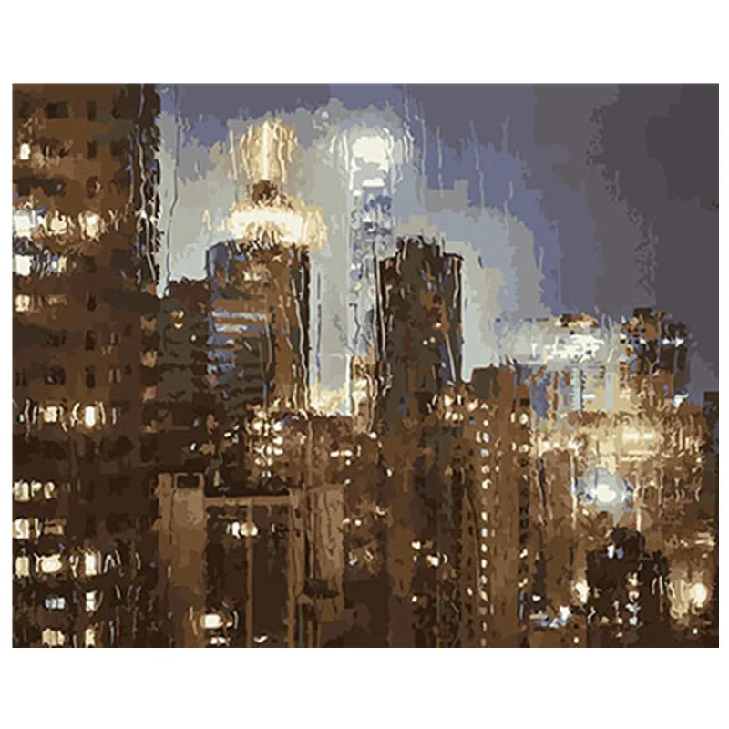 

Landscape Framed Pictures DIY Painting By Numbers DIY Oil Painting On Canvas Home Decoration Drop Shipping GX26531 40X50CM