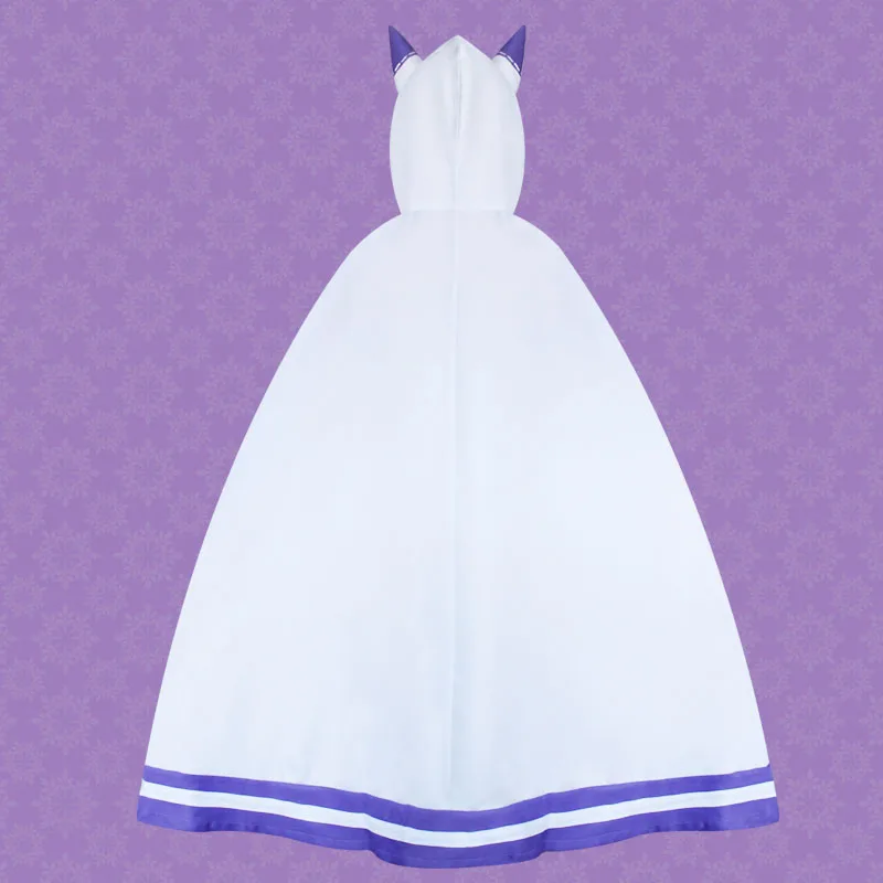 Coshome Re Zero Kara Hajimeru Isekai Seikatsu Emilia пальто плащ Girls Jacket Cosplay вечерние костюмы женская