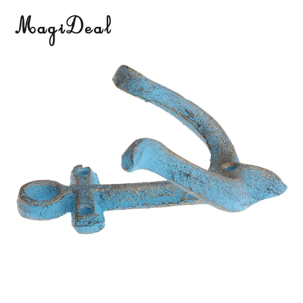 MagiDeal Metal Anchor Hooks Wall Door Mounted Clothes Towel Hat Key Hanger  Whiteandcrafted classic antique decorative wall hook