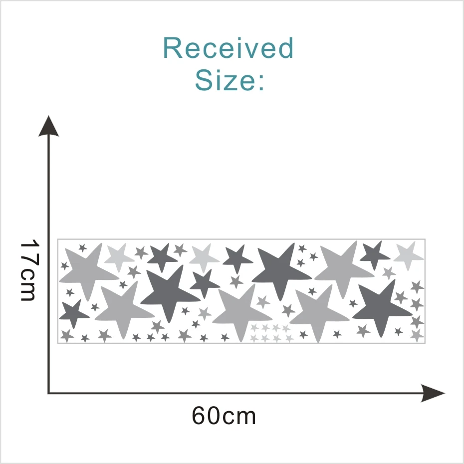 Colorful stars polka dots vinyl wall sticker wall nursery baby room decor art murals removable waterproof wallpaper home decor - Цвет: CCS4041A