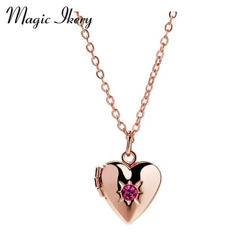 Женская коробочка со стразами Magic Ikery колье медальон кулон в виде сердца подарок