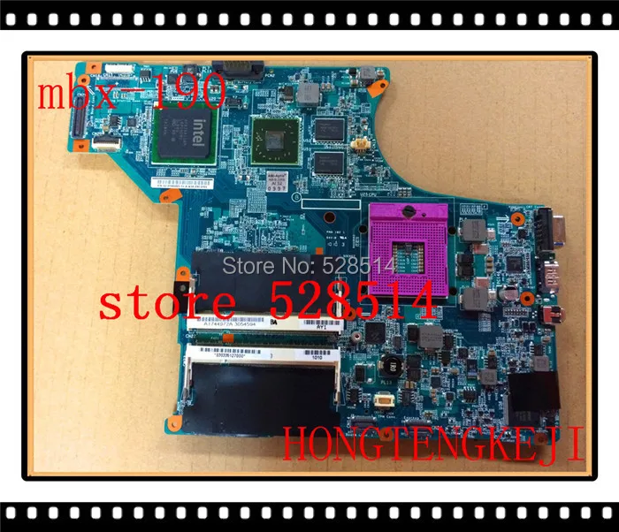 original MBX-190 LAPTOP MOTHERBOARD FOR SONY m754h main board 1p-0096100-a010 A1744072A 100% Test ok