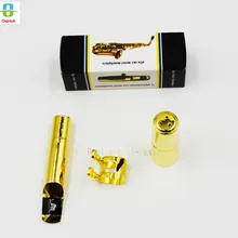Позолоченный джазовый металлический мундштук для тенора саксофона Bb Sax Размер 5-12