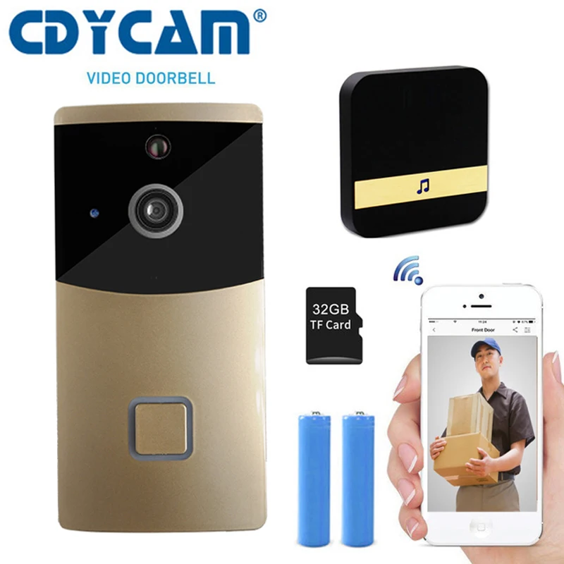 720P WIFI Visual Doorbell Wireless Doorbell PIR Motion