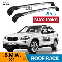 SHITURUI 2 шт. кровельные брусья для BMW X1 E84 F48 2009- алюминиевый сплав боковые брусья поперечные Рейлинги на крышу багажника