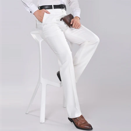 white formal jeans