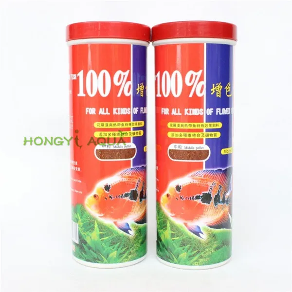 

1 piece granules 200g flower rohan feed tropical fish feed 100% increase color aquarium fish food fish tank fish feed