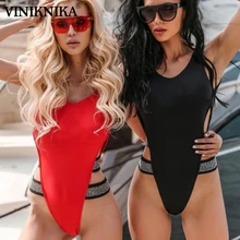 VINIKNIKA женские сексуальные купальники со стразами бикини купальник-бикини купальный костюм с пуш-ап с открытой спиной бриллианты Цельный купальник