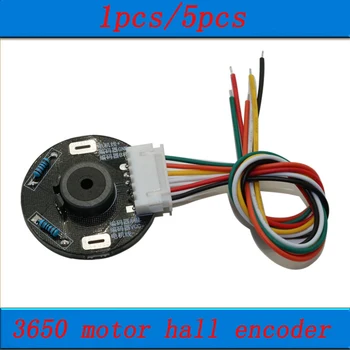 

1pcs/5pcs 3650 Motor Bidirectional Hall Encoder Magnetic Code Wheel Magnet Induction Rotation 11PPR 22 Bit Encoders DC 3.3V/5V