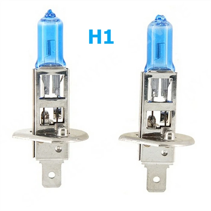 2x NEW 2019 12V 100W 5000K H1 Halogen Bulb Xenon Dark Blue Quartz Glass Car Headlight Lamp Super