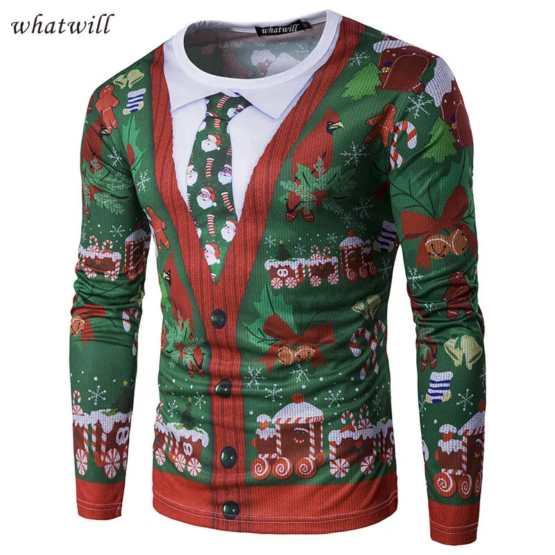 

tops christmas t-shirts men 2018 fashion casual wear t shirt hip hop tee shirt homme brand 3d printed clothing