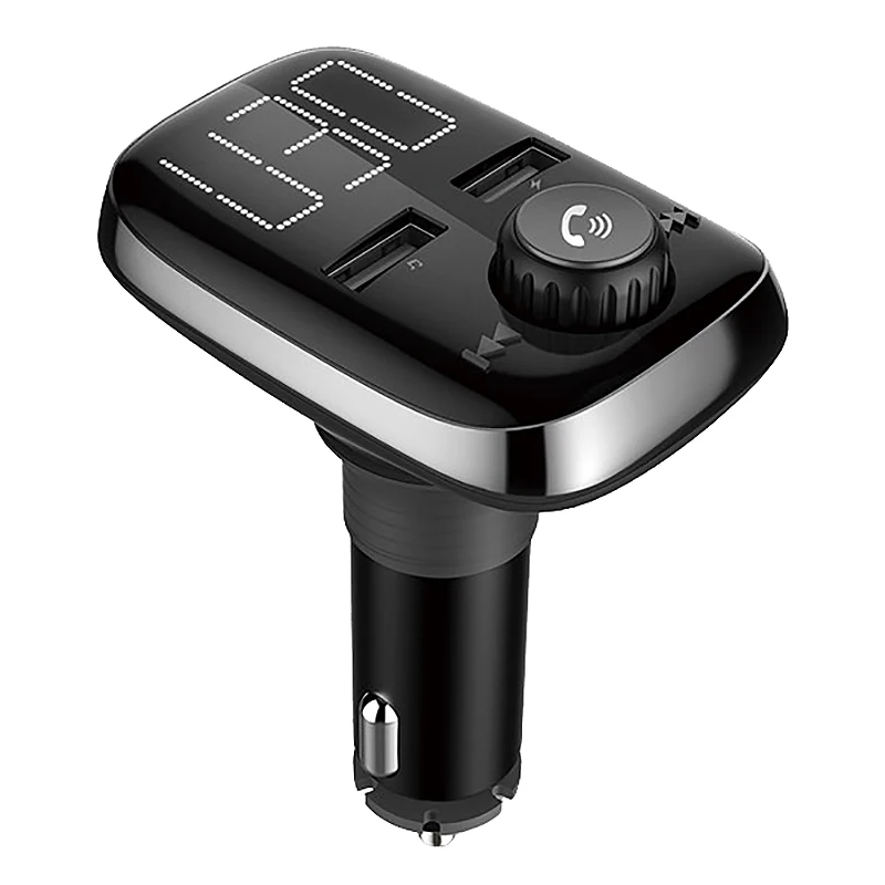 Bt74 Bluetooth Car Kit Fm Transmitter Mp3 Player Dual Usb Port Charger 3.4A Fast Voltage Detection Sd Card | Электроника