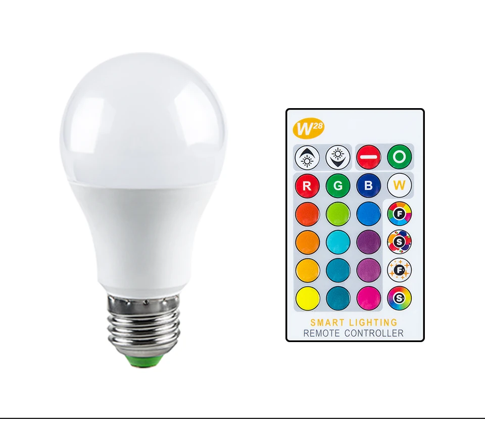 Ampoule светодиодный E27 GU10 цветная RGB лампа 5 Вт 10 Вт 15 Вт 85-265 в GU5.3 диод светодиодный RGBW Точечный светильник лампа ночник с ИК-пультом дистанционного управления