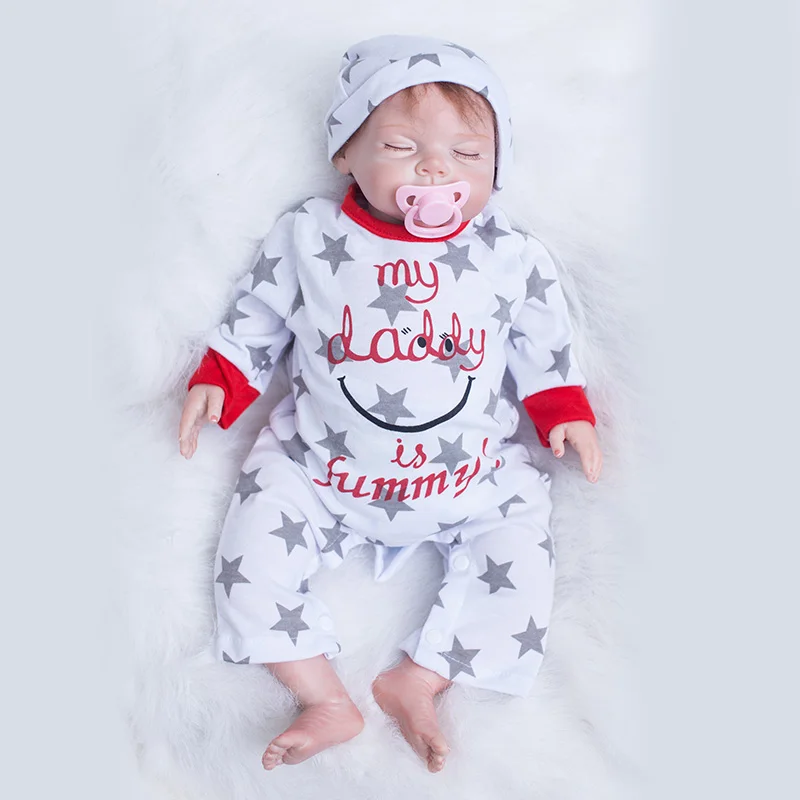 

Doll Reborn Silicone Vinyl Baby Doll For Girl Bebe Reborn Brinquedo Realistic Baby Doll Bonecas YDK-50R1 Sleeping Doll Tsum Tsum