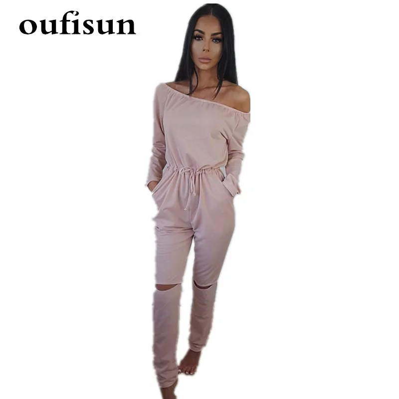 2019 Women Rompers Bodysuit Solid Overalls Pocket Jumpsuit New Off Shoulder Sexy Jumpsuits Casual Slash Neck Long Sleeve Elegant 2019 Women Rompers Bodysuit Solid Overalls Pocket Jumpsuit New Off Shoulder Sexy Jumpsuits Casual Slash Neck Long Sleeve Elegant