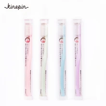 New 4Pcs Travel Portable Toothbrush Deep Clean Fine Super Soft Bristles Toothbrush Health Oral Dental Cleaner with box 184*13mm