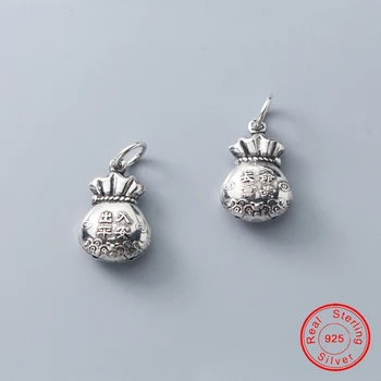 

UQBing Long Live Rich Money Bag Charms Fit Pendants & Necklace Jewelry Findings DIY Handcraft