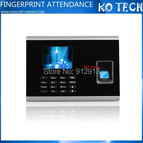 

Free Shipping KO-M168 Free Management Software Biometric Attendance Device Thumb Time Clocks