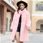 

2019 winter new whole mink fur coat women's fashion long section collar collar mink fur coat