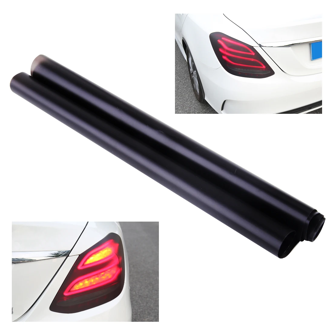 

DWCX Car Styling 100x 30CM DIY Scrub Matte Black Car Headlight Tail Light Tint Vinyl Film Cover Decal For VW Audi Honda Hyundai