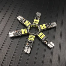 Lumière blanche du panneau de voiture | T10 W2,1x9,5d W5W 4014 26 SMD, lumières bus, ampoule sans erreur, lampe intérieure