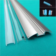 10 шт./лот 40 дюймов 1 м led шкаф бар светильник, 12 мм широкий край светодиодный алюминиевый профиль матовая прозрачная крышка, потолочный профиль с полоской